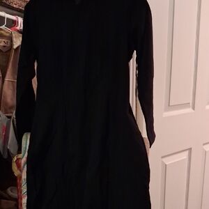 Classic Black Long-Sleeve Women’s Dress